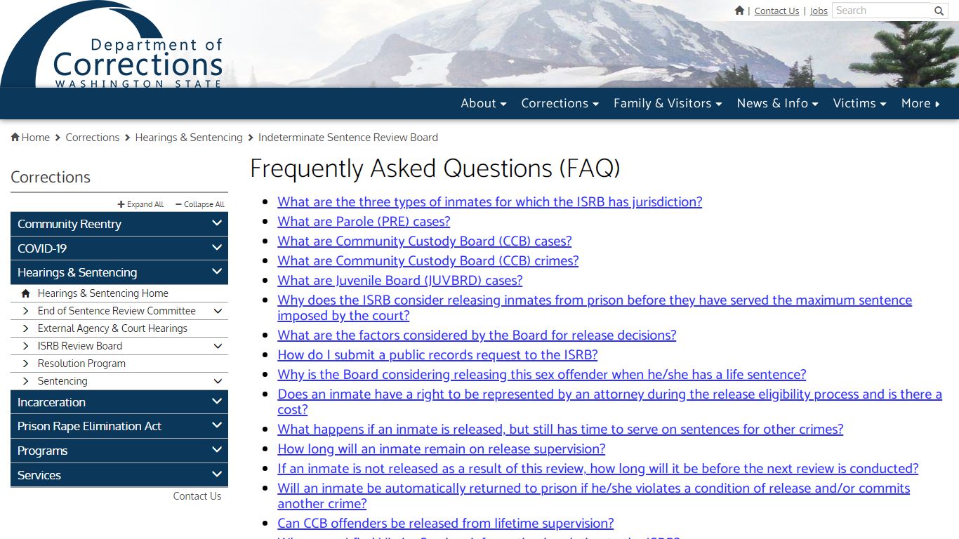 Frequently Asked Questions (FAQ) - Washington State Department of ...